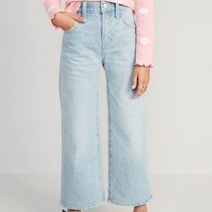 High-Waisted Baggy Wide-Leg Jeans for Girls size 20/Womens size 12 in Light Blue